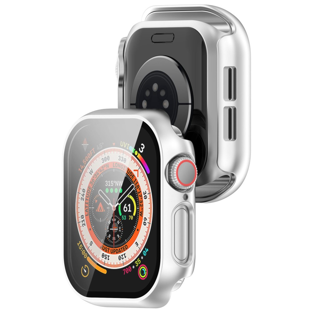 Apple Watch Series 11 / Series 10 (46 mm) Hardcase Bumper   Display Schutzfolie - Silber