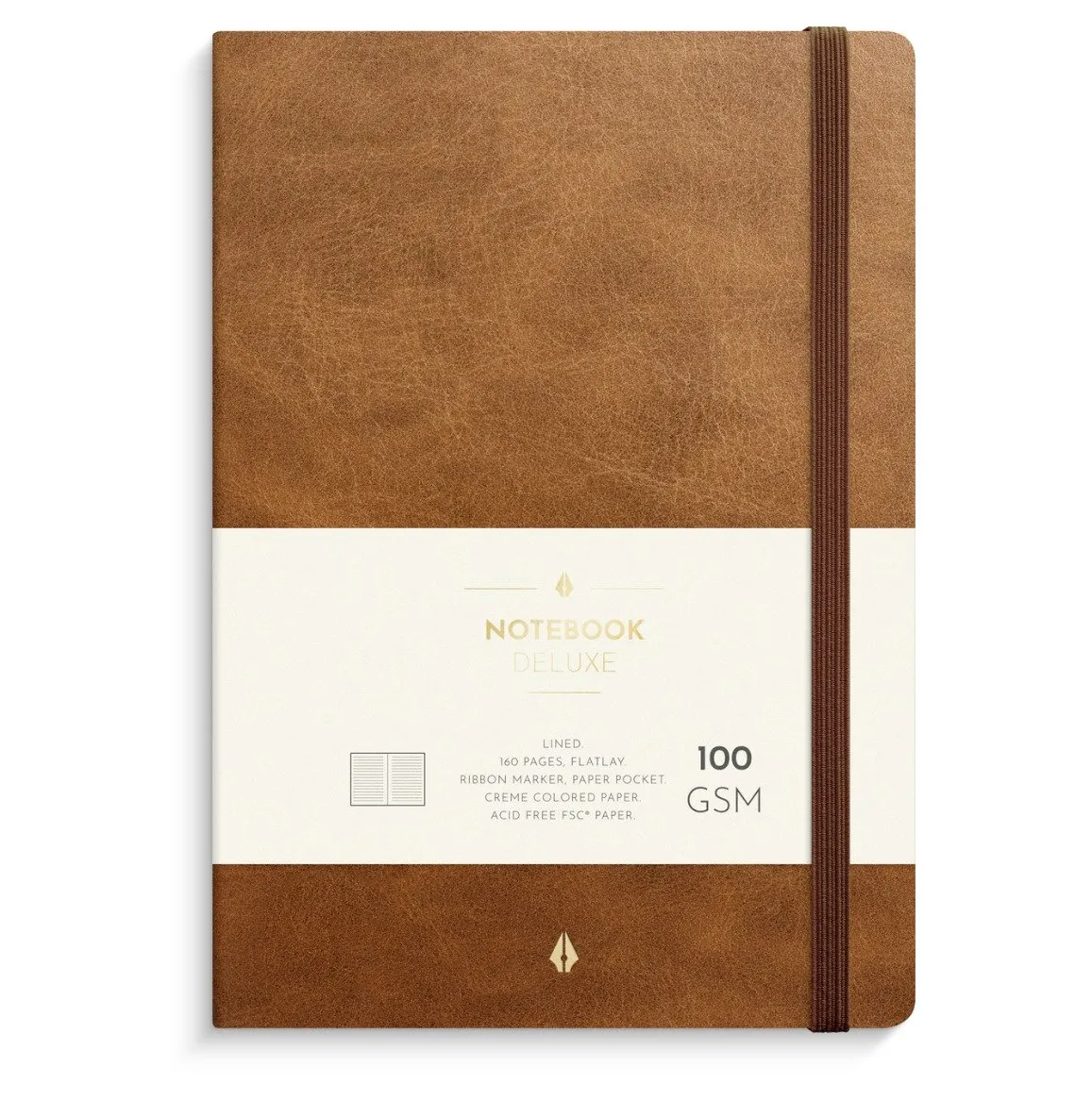 Notebook Deluxe A5 brown