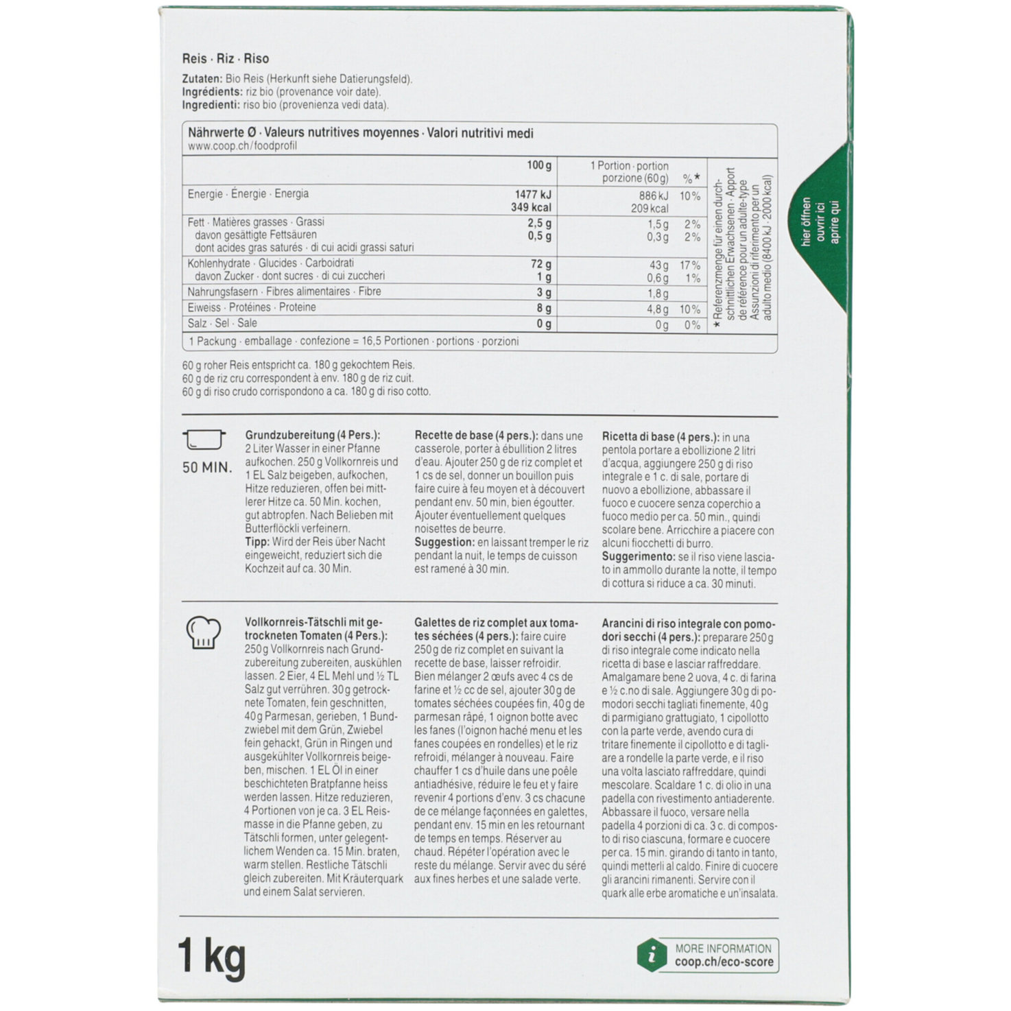 Naturaplan Bio Vollkornreis