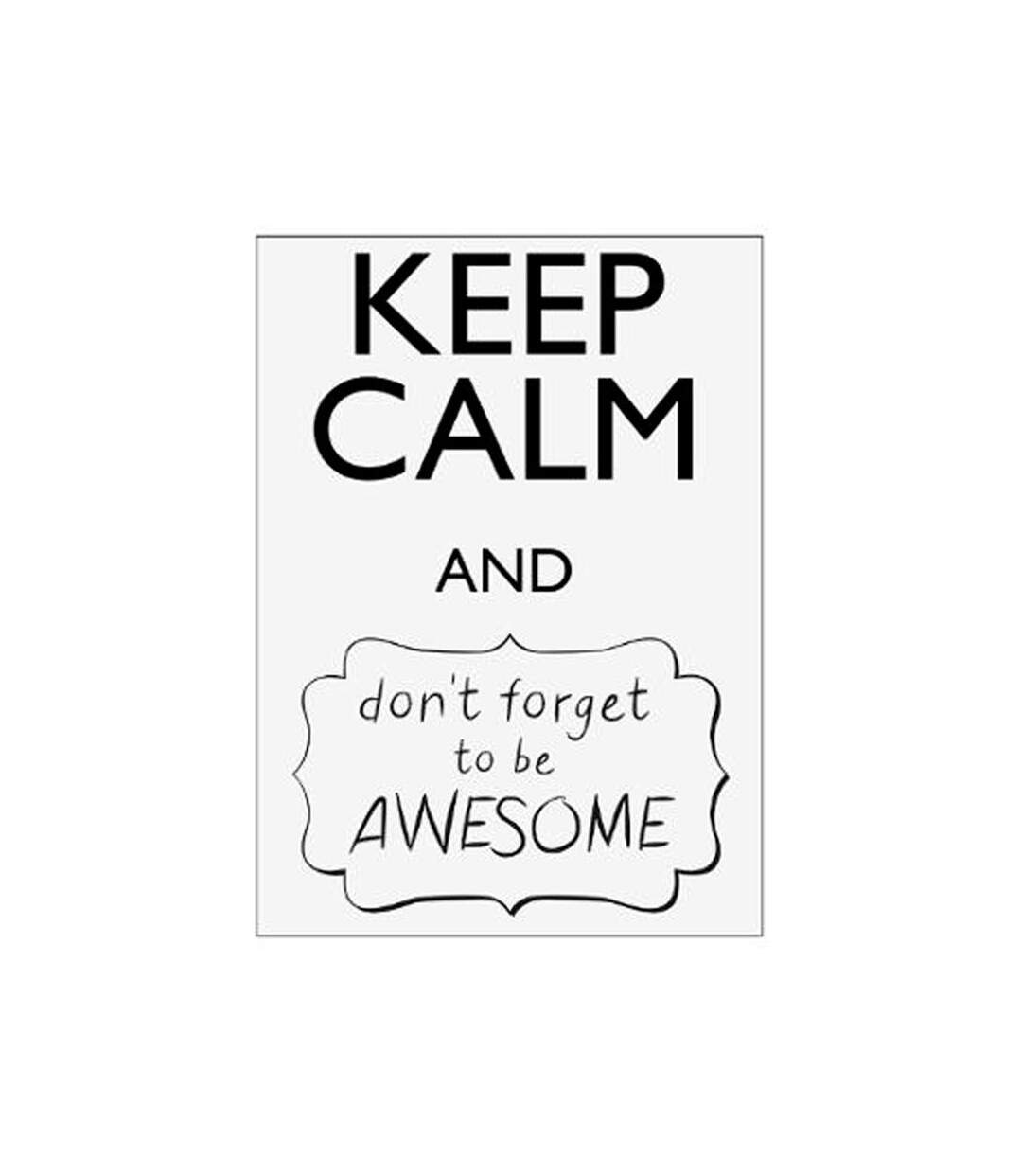 Sticker Mural Keep Calm Awesome 30x40cm Noir