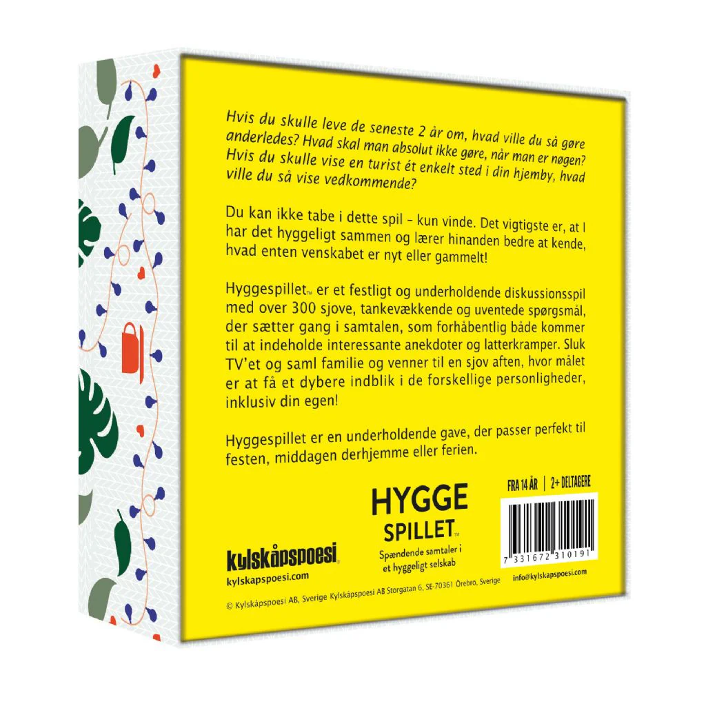 Kylskåpspoesi  Hyggespillet spørgsmålsspil
