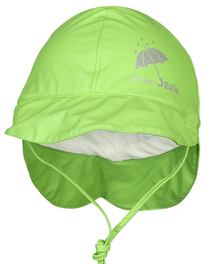 Regenhut RAINY mit Nackenschutz in grün