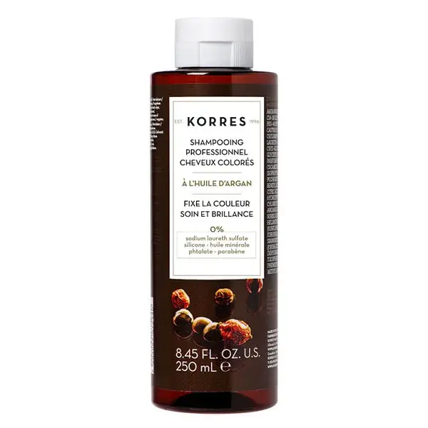 Korres Capillaire Shampoing Post-Coloration à l'Argan 250ml