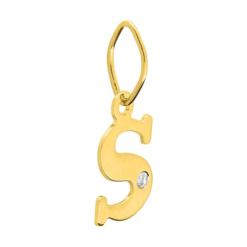 Pendentif Femme - Or 18 Carats - Diamant 0.01 Carats