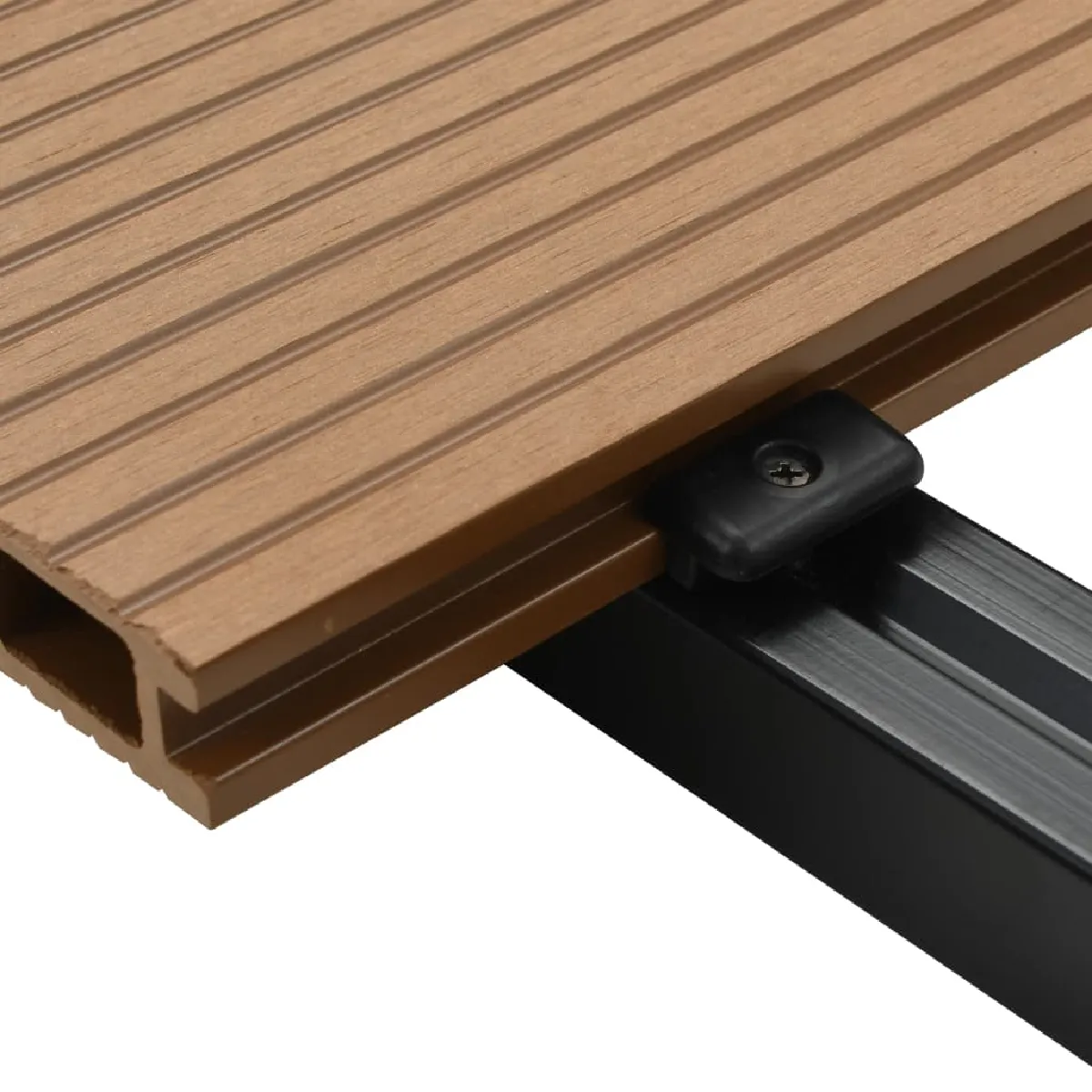vidaXL - Panneaux de terrasse creux 4 m - Teck