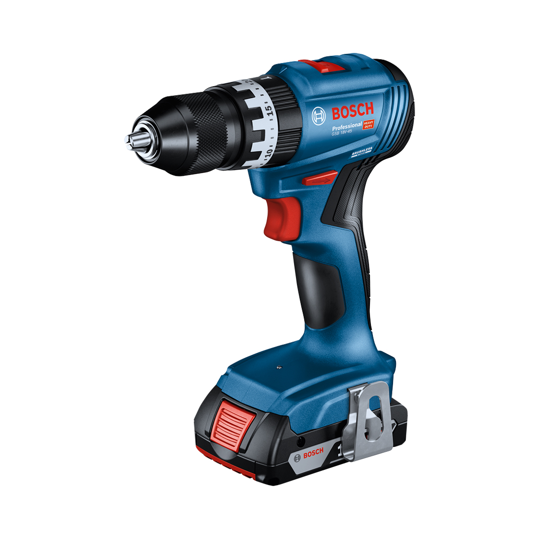 Bosch 4 Tool 18V Profi Set GSB+GDX+GWS+GBH+GAL, 2 x 5.0 Ah inkl. Tasche