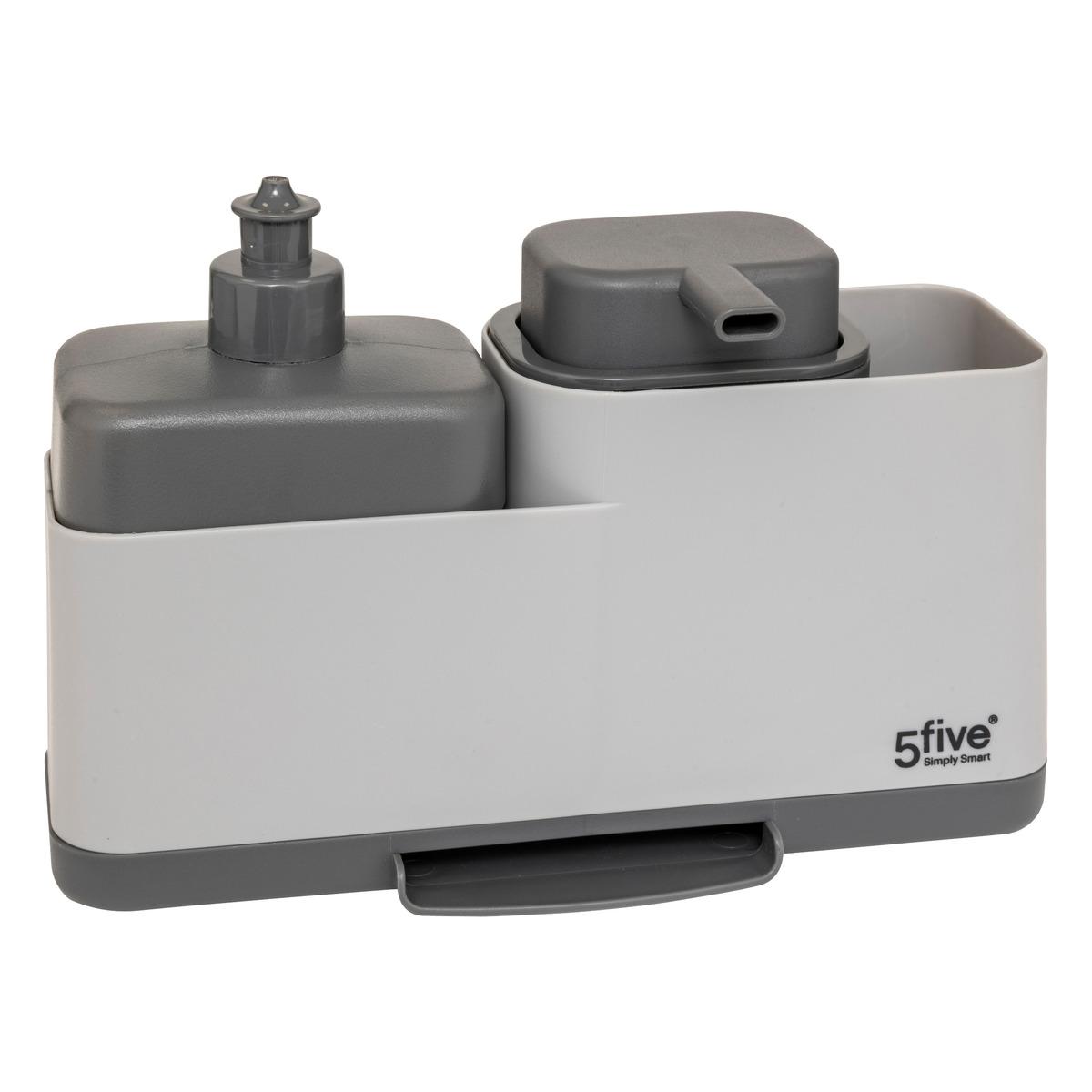 DISTRIBUTEUR A SAVON AVEC ORGANISEUR EVIER NEO GRIS