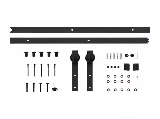 Porte coulissante et kit de quincaillerie 85x210 cm pin massif