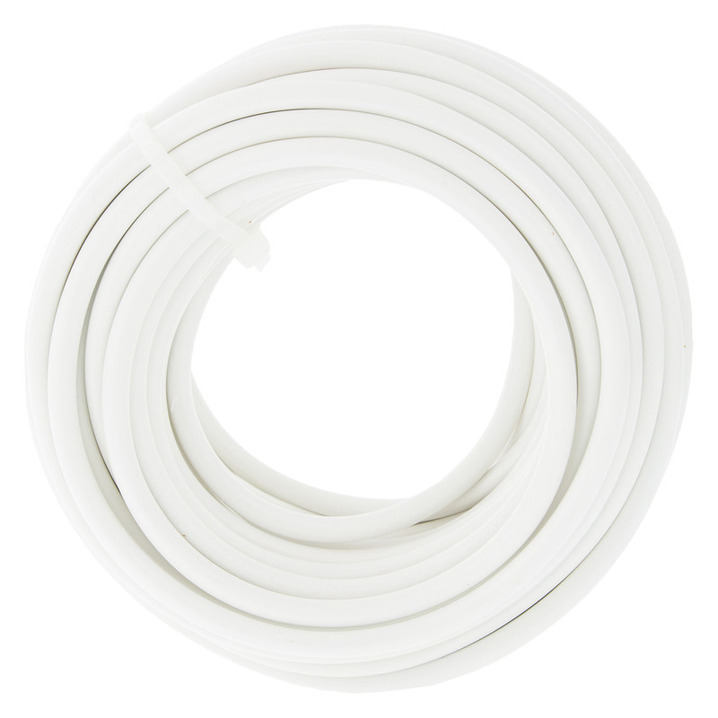 Huishoudkabel rond H03VV-F 10m 2x0,75mm² wit