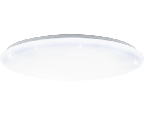 LED plafondlamp, dimbaar, 60W, 5300 lm, 3000-6500 K CCT instelbare witte tinten, HxØ 100x760 mm, wit met kristaleffect, nachtlampfunctie, geheugenfunctie, timerfunctie + afstandsbediening