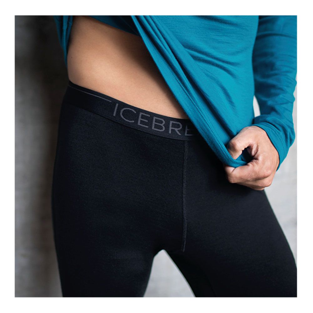 Icebreaker 200 OASIS MERINO - Sous-couche Homme black