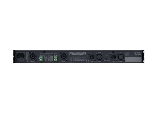 Audac EPA152 - Strømforstærker - 2 x 150 Watt - sort