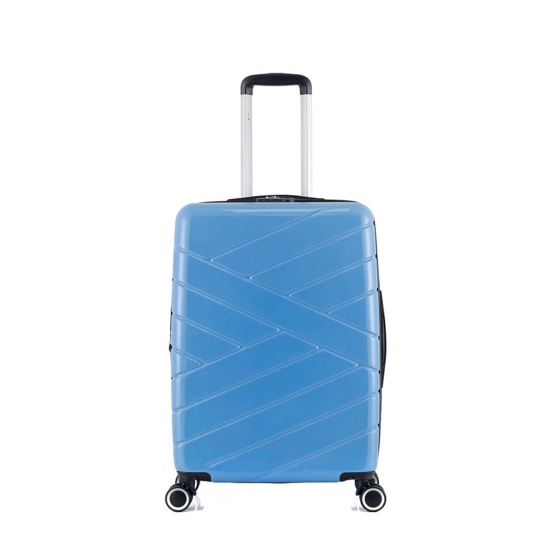 Lot de 3 valises rigides 395 Extensibles 55, 66 et 76 cm Bleu