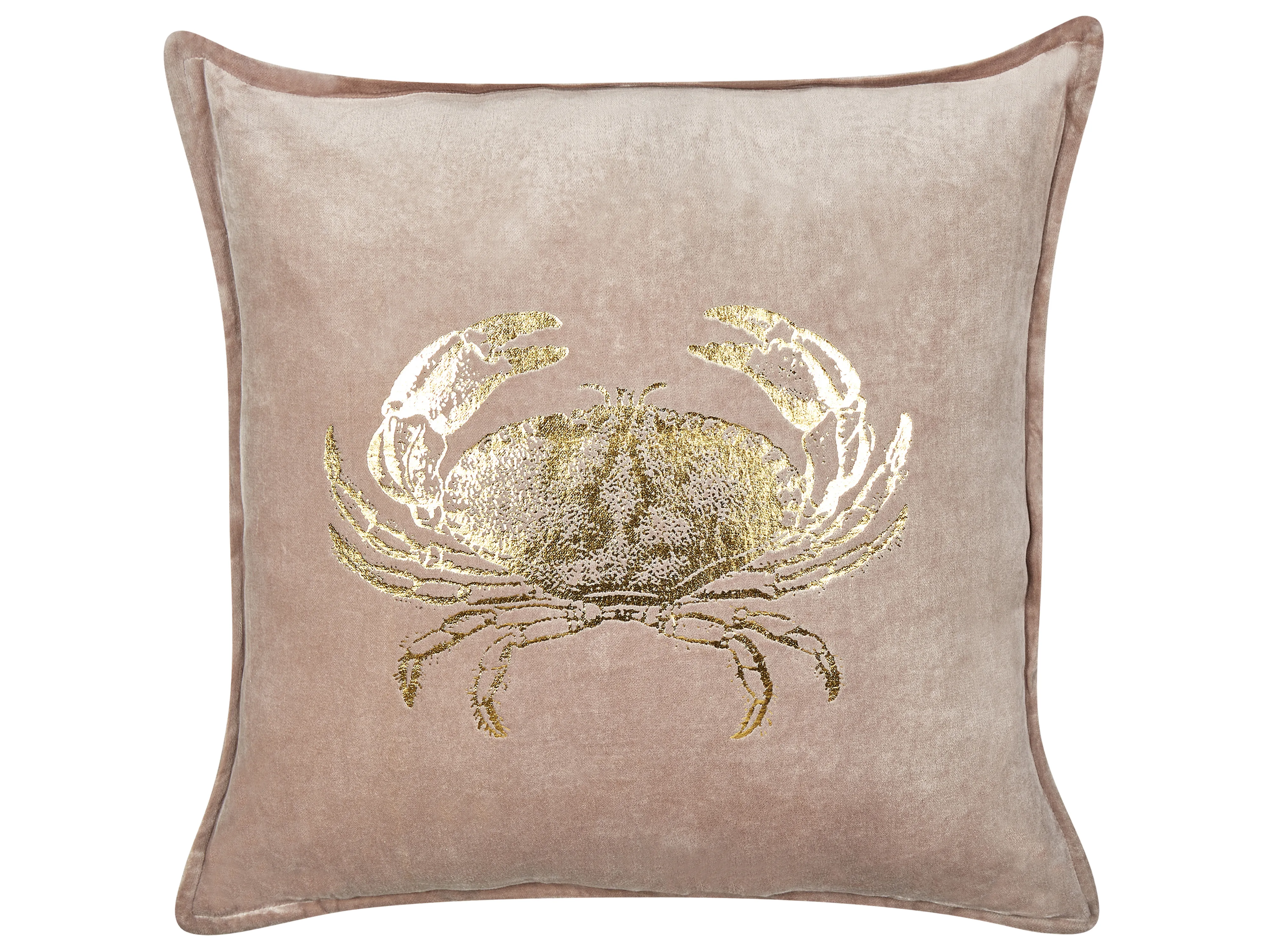 Set van 2 sierkussens BOSSIELLA Katoen 45 x 45 cm Taupe dierenprint