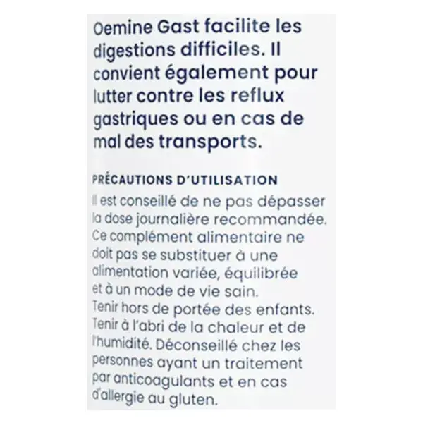 Oemine Gast 60 cápsulas
