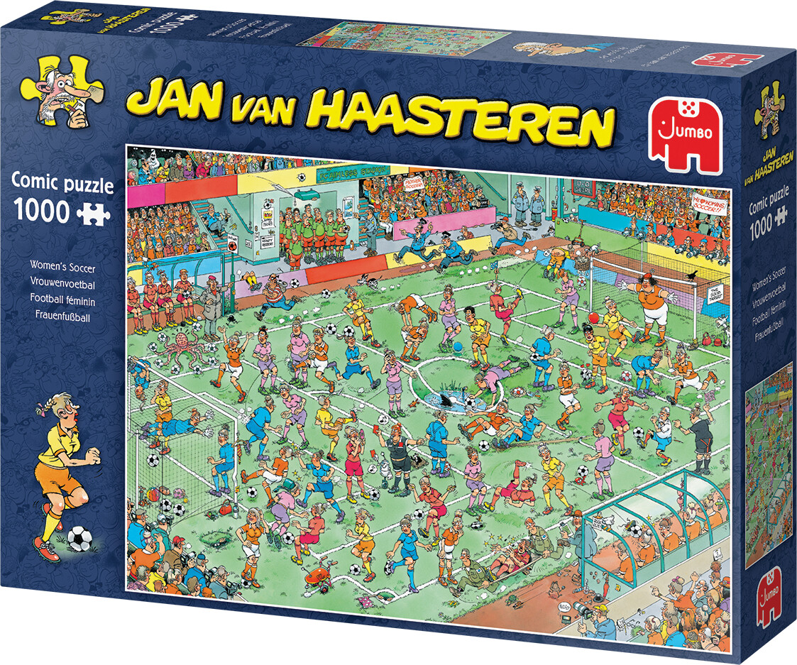 Jan Van Haasteren Puslespil - Womens Soccer - 1000 Brikker