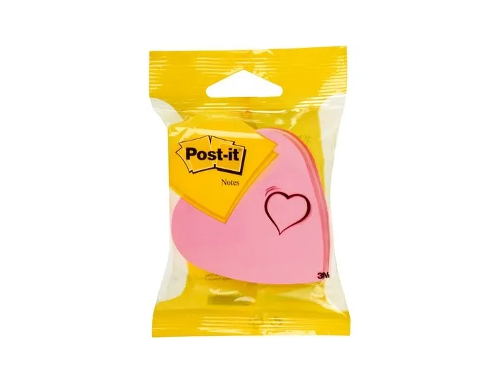 Notes Kubus hjerte Post-it® pink 225 ark