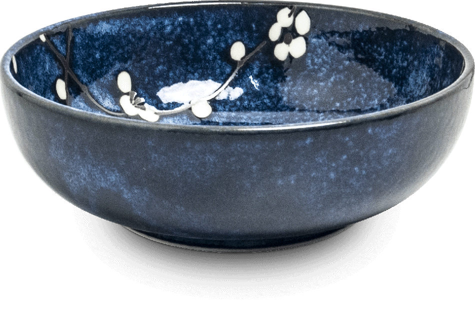 Ronde Kom Hana Blauw 15.5x6.3cm