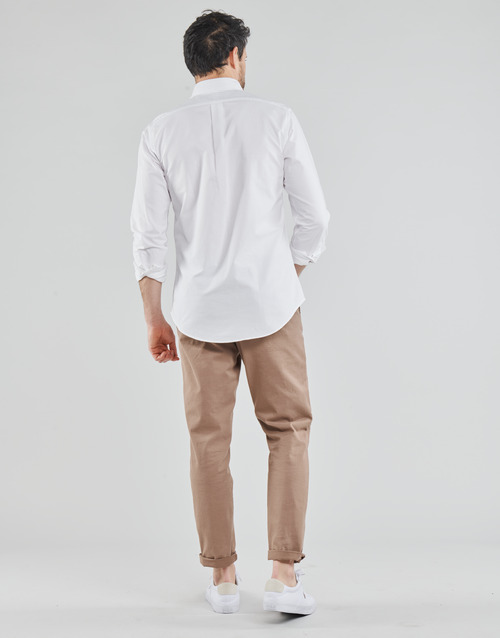Polo Ralph Lauren - CHEMISE AJUSTEE EN OXFORD COL BOUTONNELOGO PONY PLAYER MULTICO Blanco