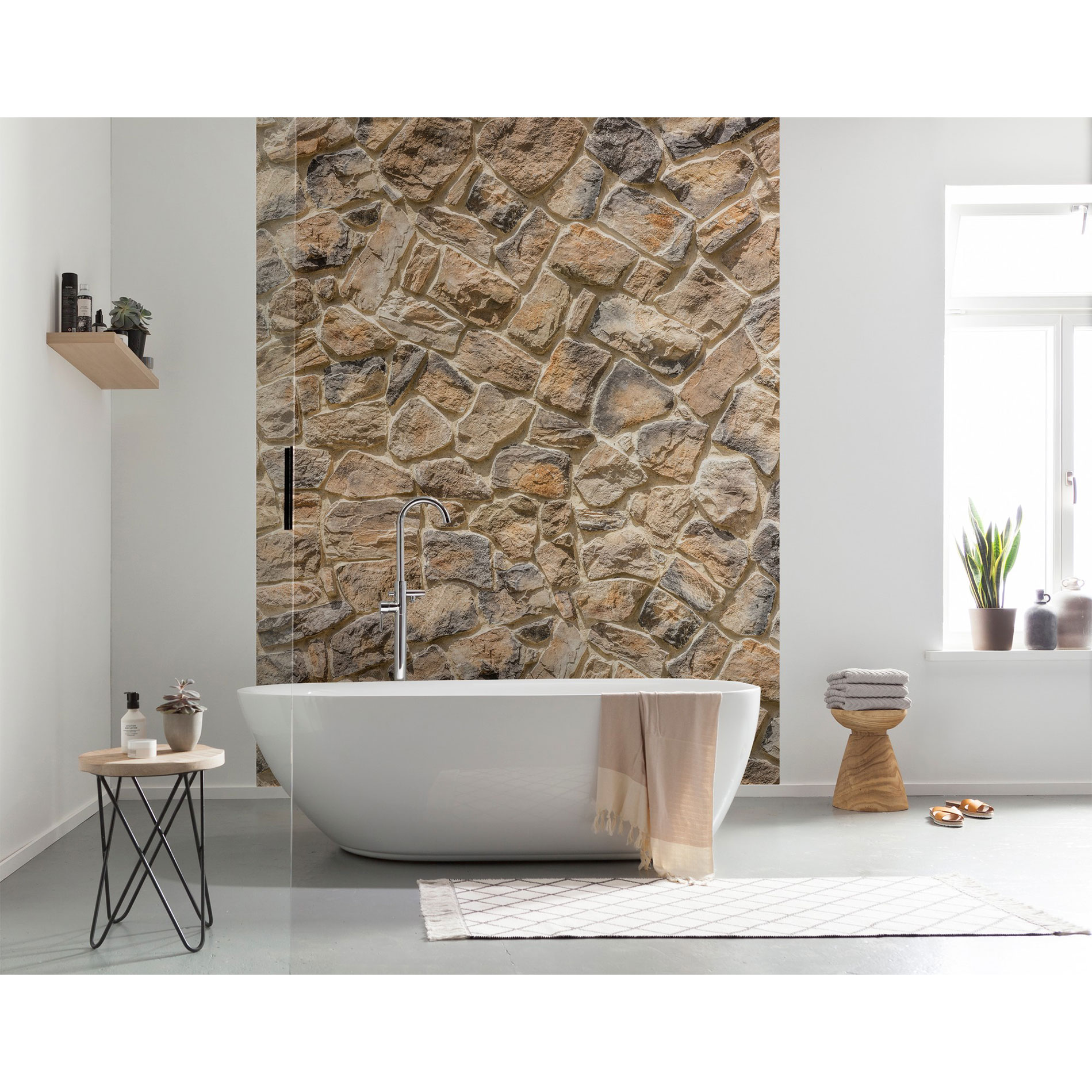Vlies-Fototapete MURO - braun - 200x260 cm