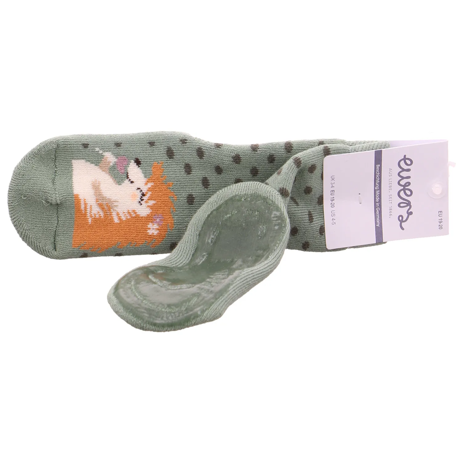 EWERS Antirutsch-Socken Pastelgrün Textil