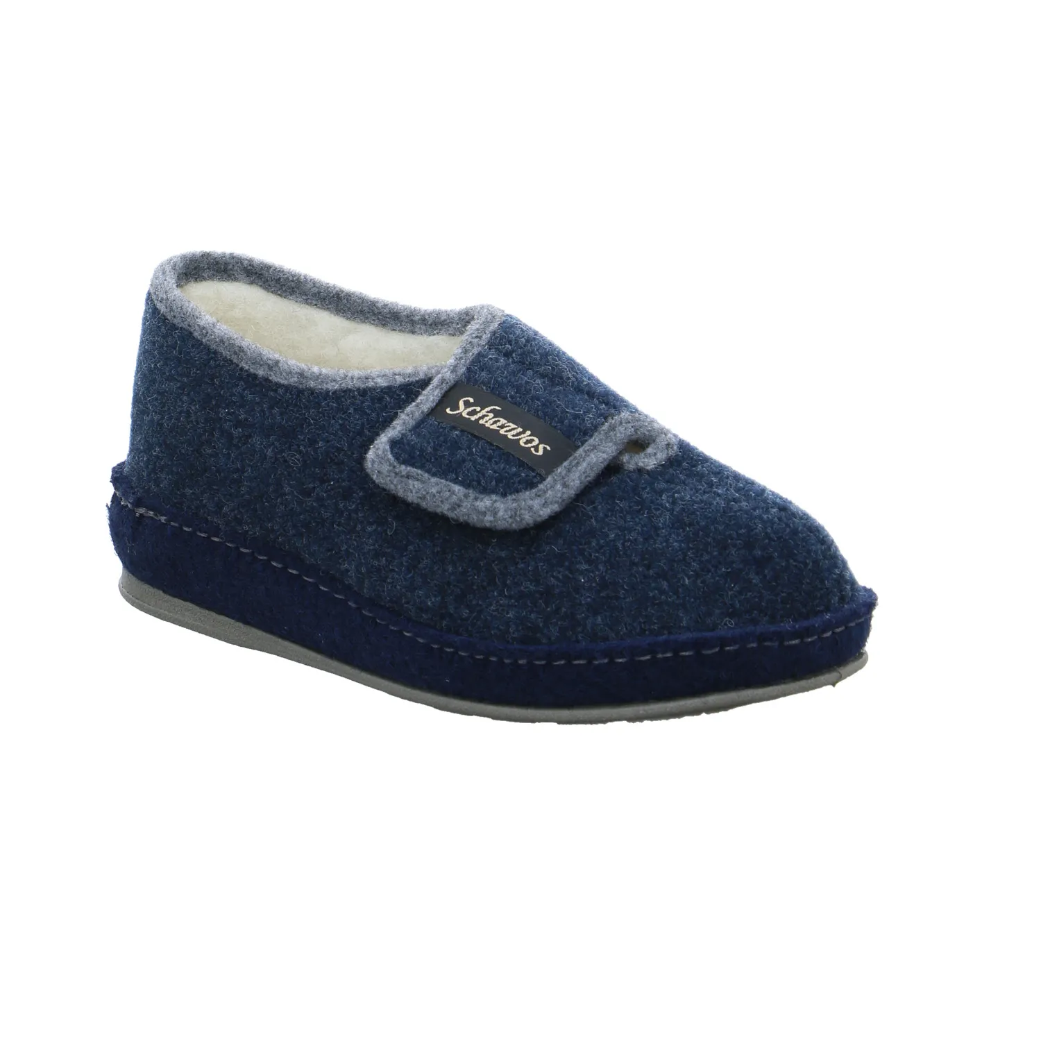 SCHAWOS Hausschuh Blau Textil