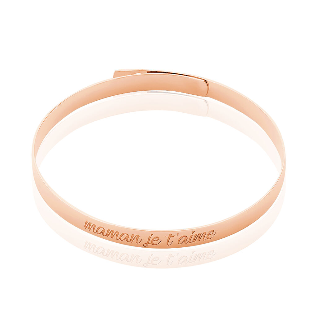 Bracelet Jonc Ludivine Argent Rose