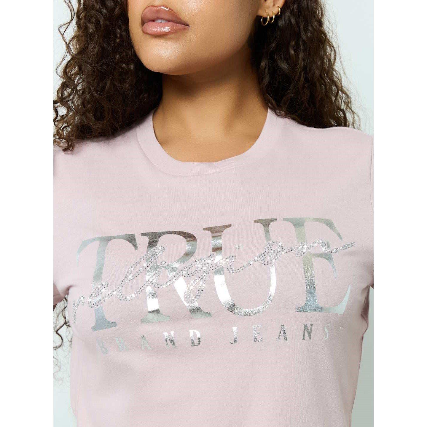 True Religion TR Logo Short Sleeve T Shirt Womens