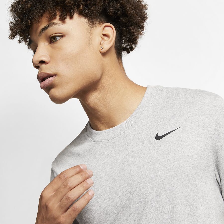 Nike Dri-FIT Men's Fitness T-Shirt DK GREY HEATHER/BLACK