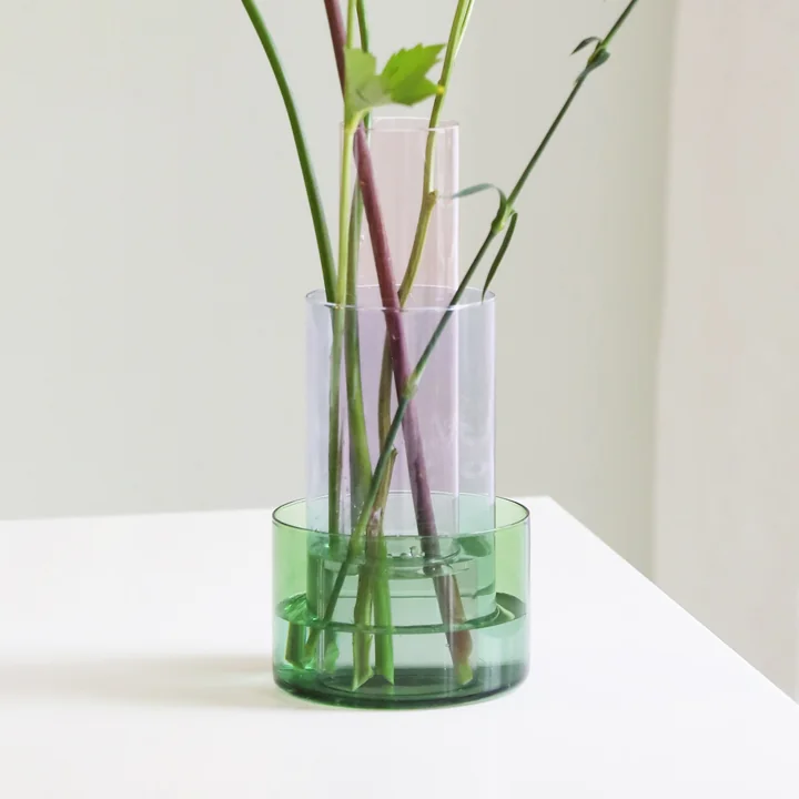 &klevering - Amphi Vase large, milky (3er-Set)