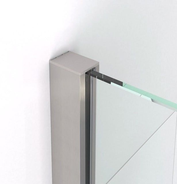Diamond - Douchecabine - 120x90 cm - RVS - Helder Glas - Draaideur - Rechthoek