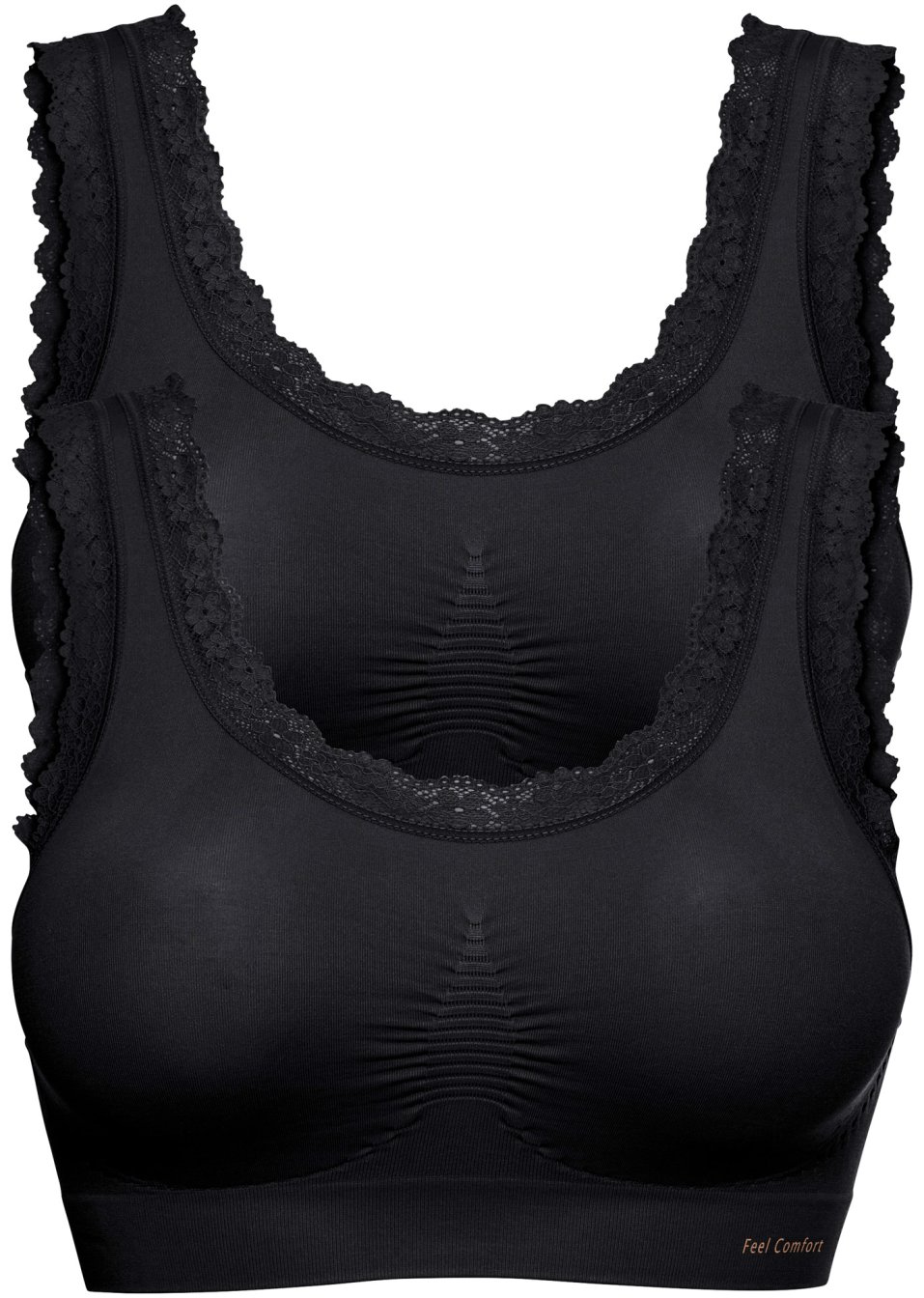 Lot de 2 brassières sans coutures Feel Comfort
