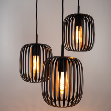 Eglo hanglamp Romazzina Ø46 cm 3-lichts rond zwart