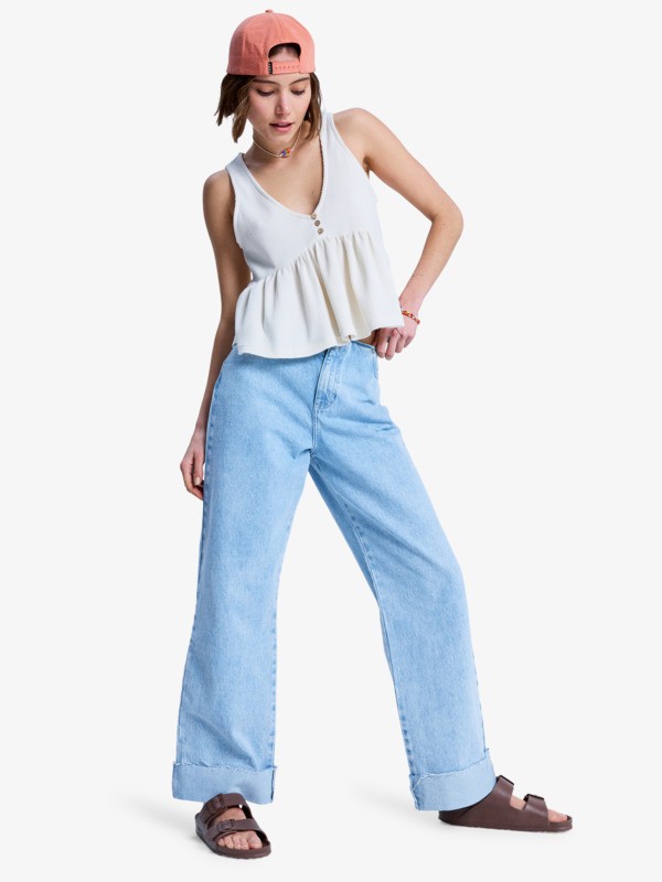 New Serenity Débardeur à volants Blanc Femme