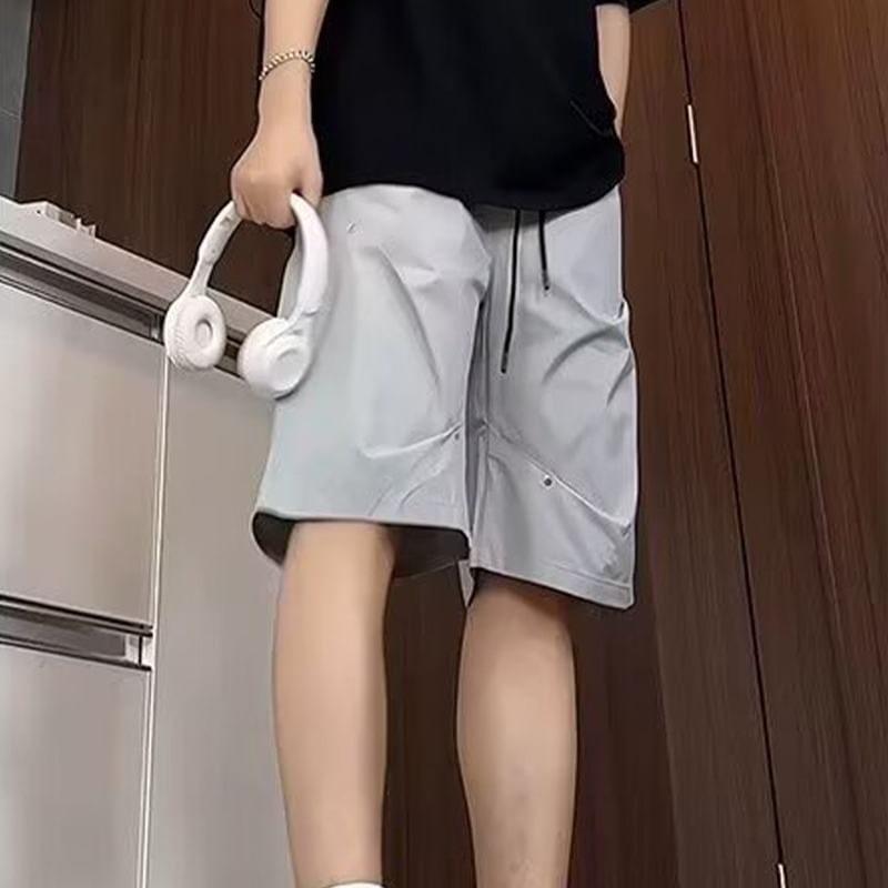 Urtishia - Hoge taille, effen, wijde cargoshorts