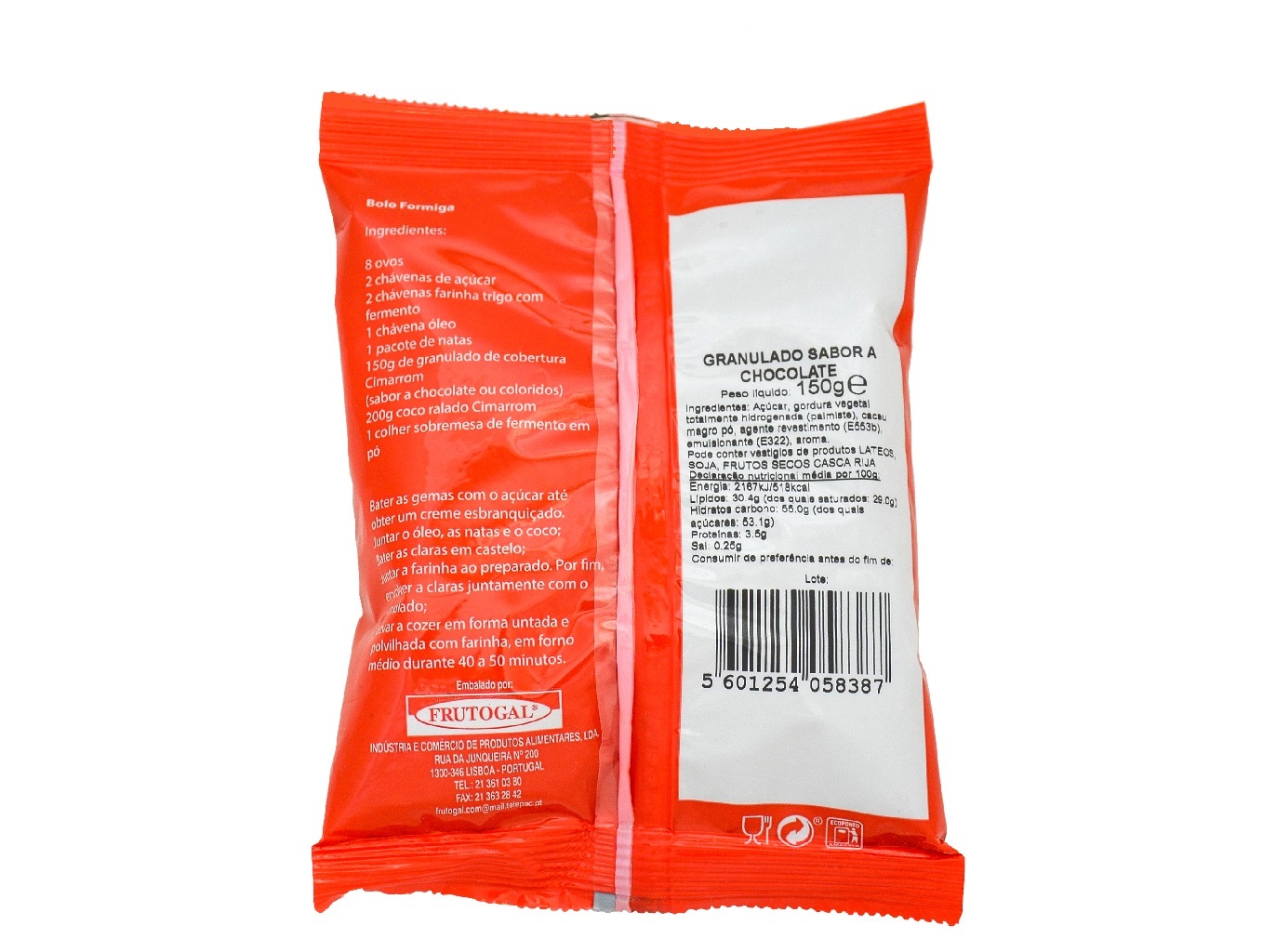 GRANULADO CIMARROM SABOR CHOCOLATE 150G