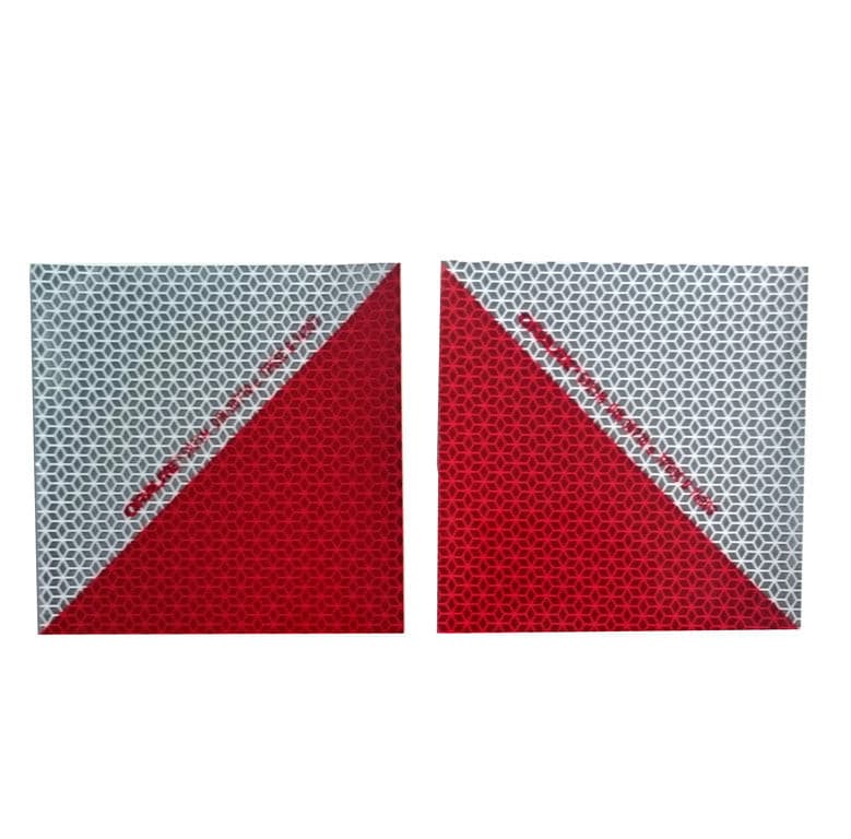 Orafol Oralite voertuigwaarschuwingsmarkering, 1 x 141x141 mm elk, links-rechts #141LITE2