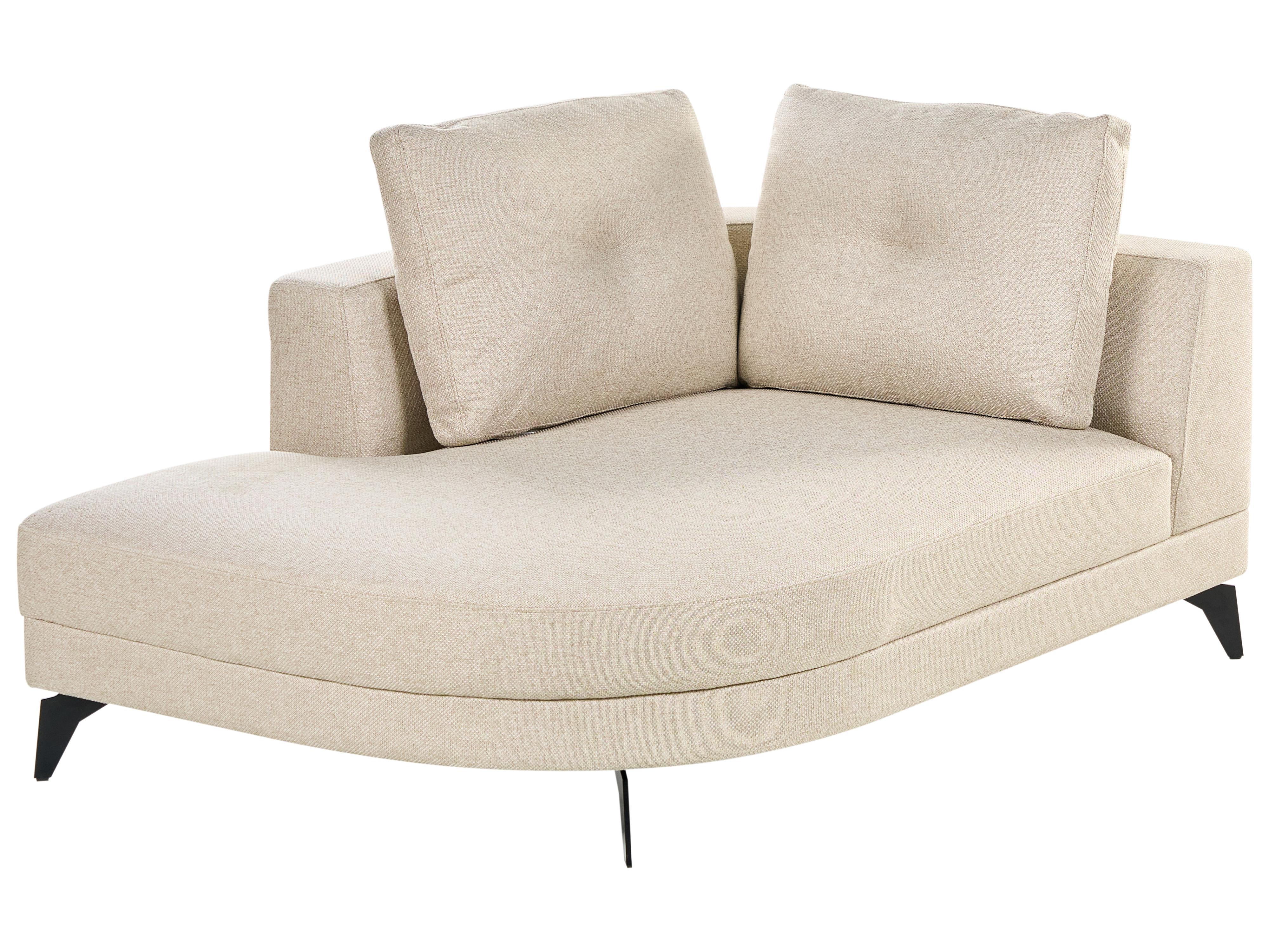 Chaise longue MARUM Kunstlinnen Lichtbeige