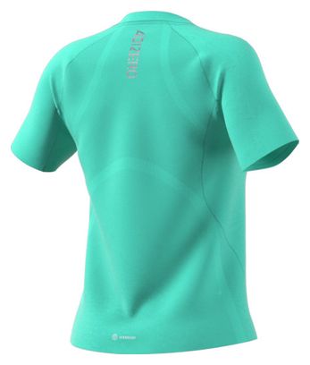 Maillot manches courtes adidas running Adizero Vert Femme