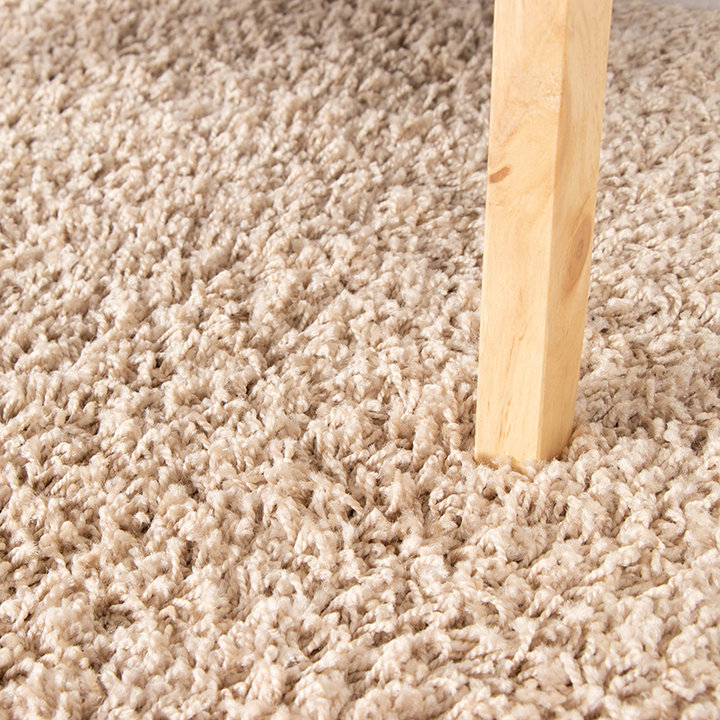 Hoogpolige Loper - Solid Beige | Superzacht