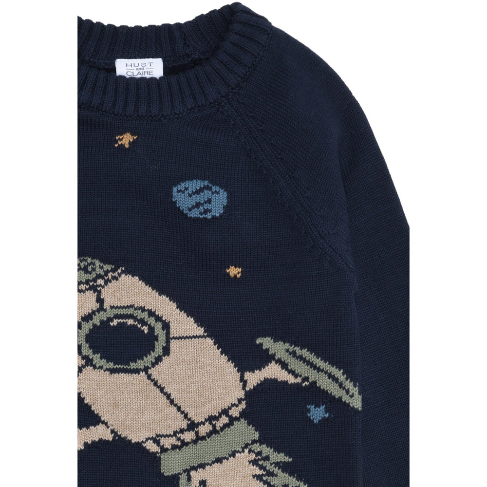 Køb Hust & Claire More Navy Pelle Strik Rocket