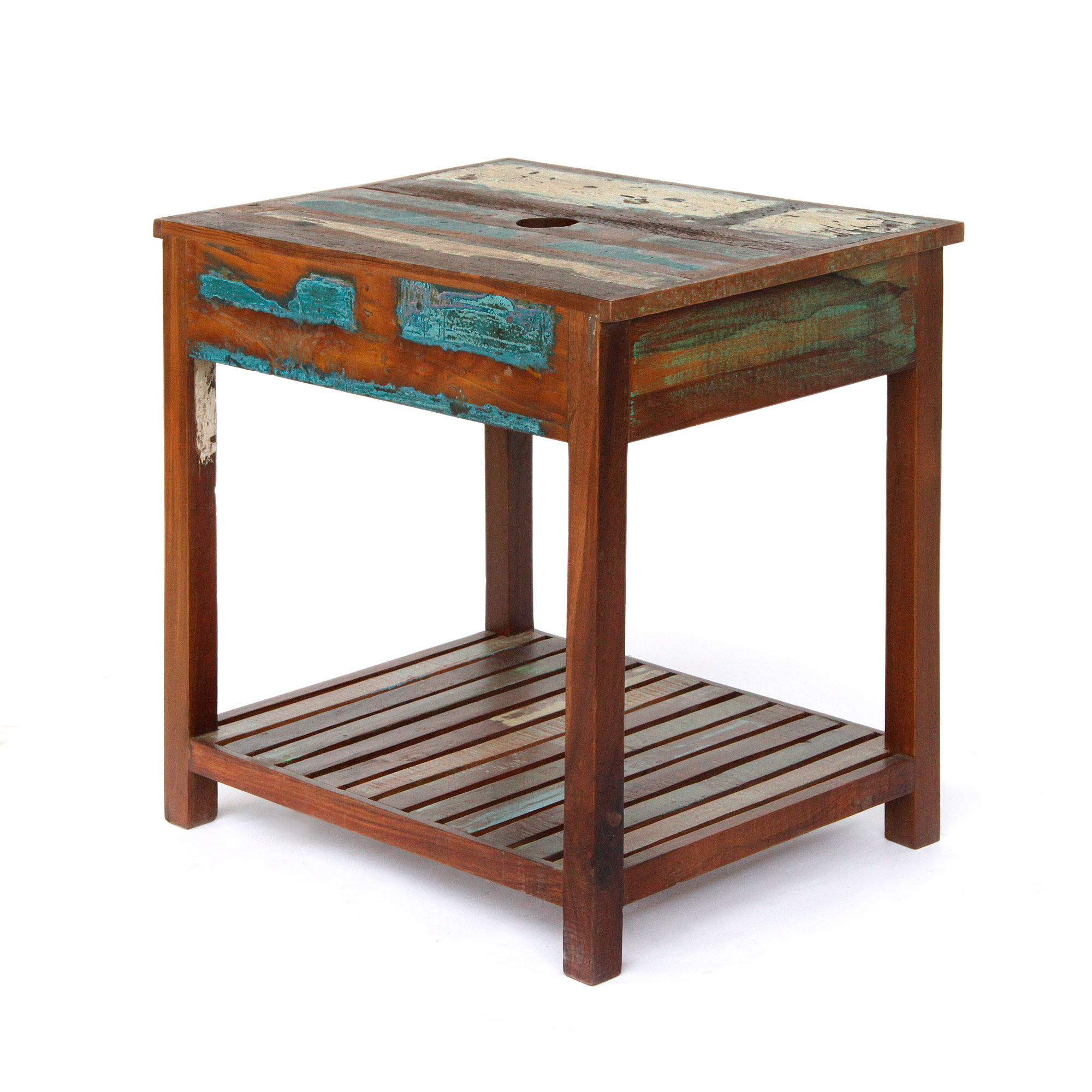 Waschtisch 'Jarrow', braun, multicolor, H 80 cm, B 75 cm, L 60 cm von fischer's lagerhaus