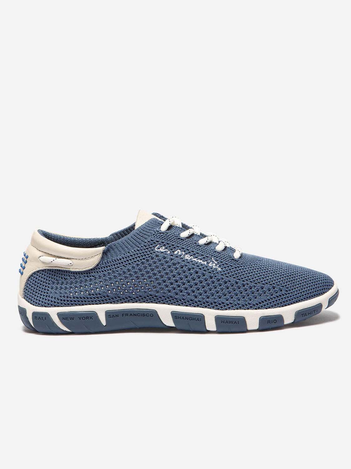 Tennis Femme Textile Recyclé Bleu