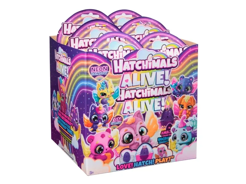Hatchimals Alive Neon Rainbow 1 Pack Asst.