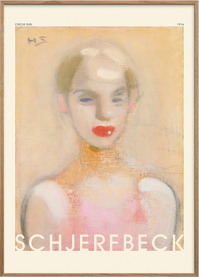 Poster & Frame Helene Schjerfbeck - Circus girl Flerfarvet
