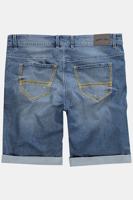 John F. Gee Jeans-Bermuda, Kontraste, 5-Pocket, bis 74