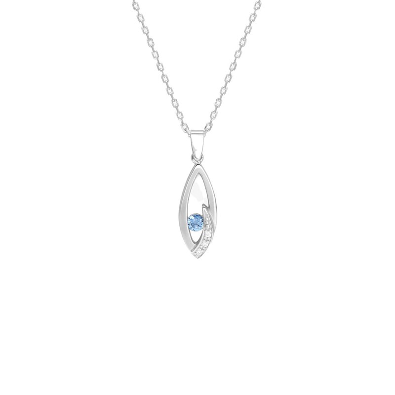 Collier Femme - Oxyde de zirconium - Argent 925 - Longueur : 42 cm