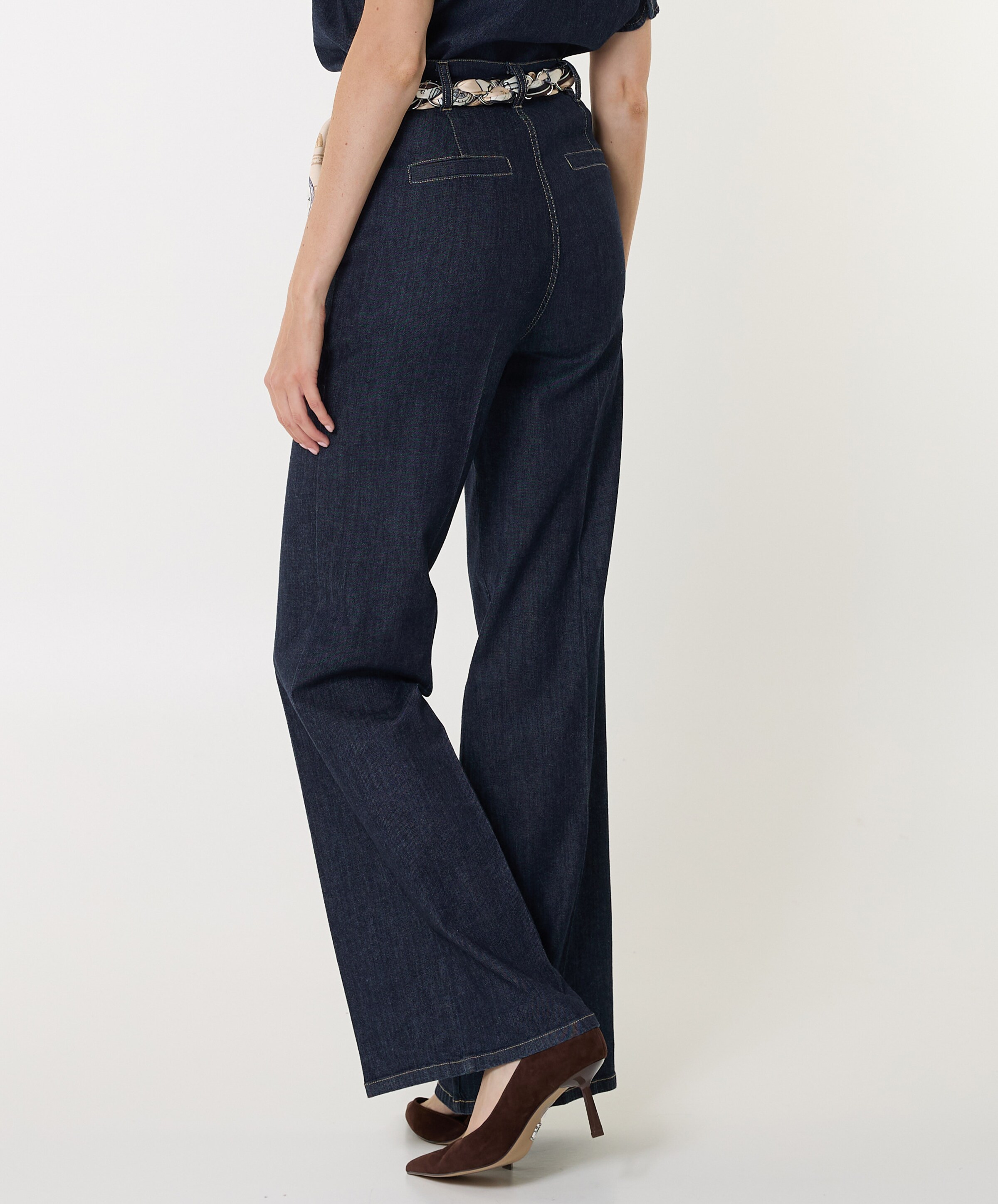 Caroline Biss effen-recht dames jeans blauw