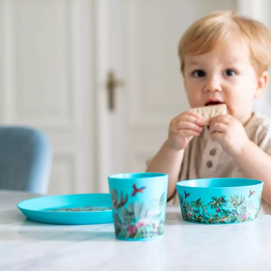 Koziol Kindergeschirrset 3er Set blau