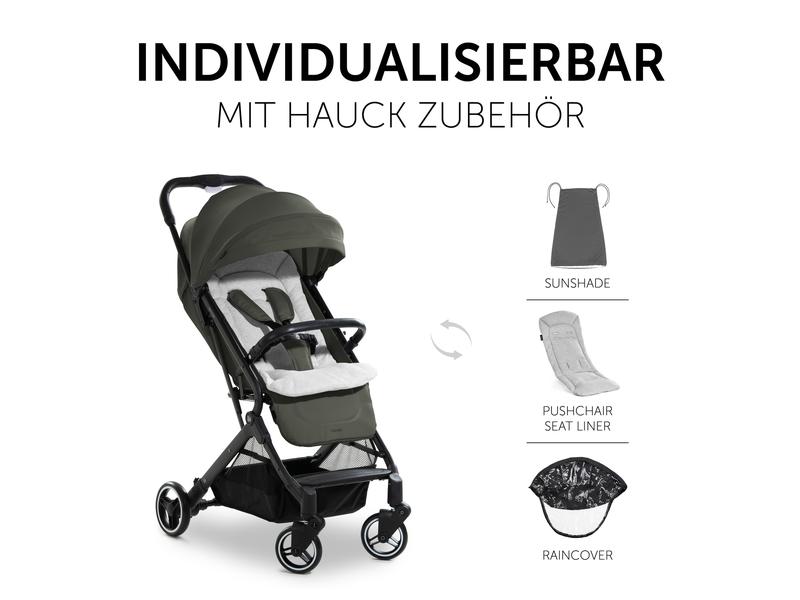 Hauck Buggy Travel N Care Dark Olive Handlicher, kompakt verstaubarer Kinderwagen